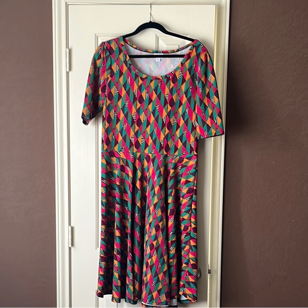 LuLaRoe Colorful Geometric Dress